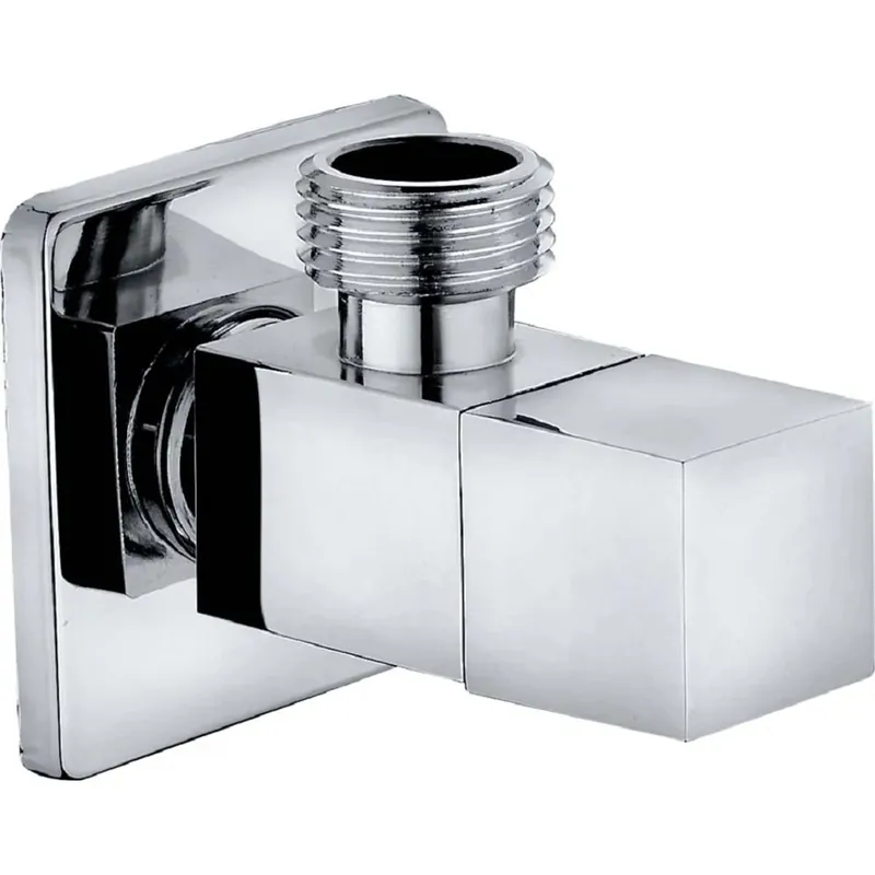 Rubinetto sottolavabo quadrato 1/2" x 3/8" cromato Koop Vandaag