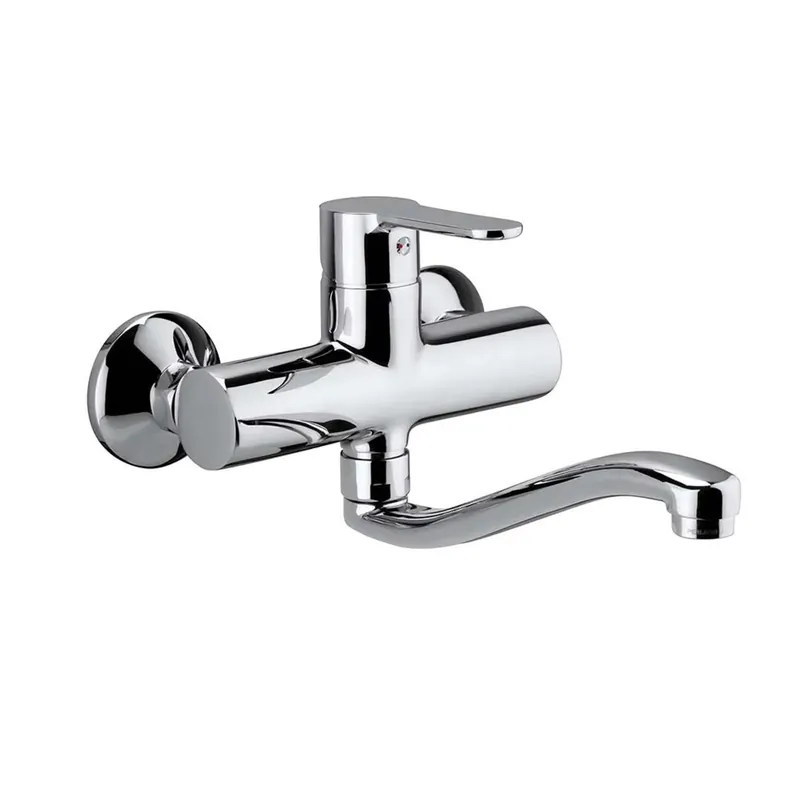 Korting Rubinetto cucin monoc. lavello a muro linea blu cromo