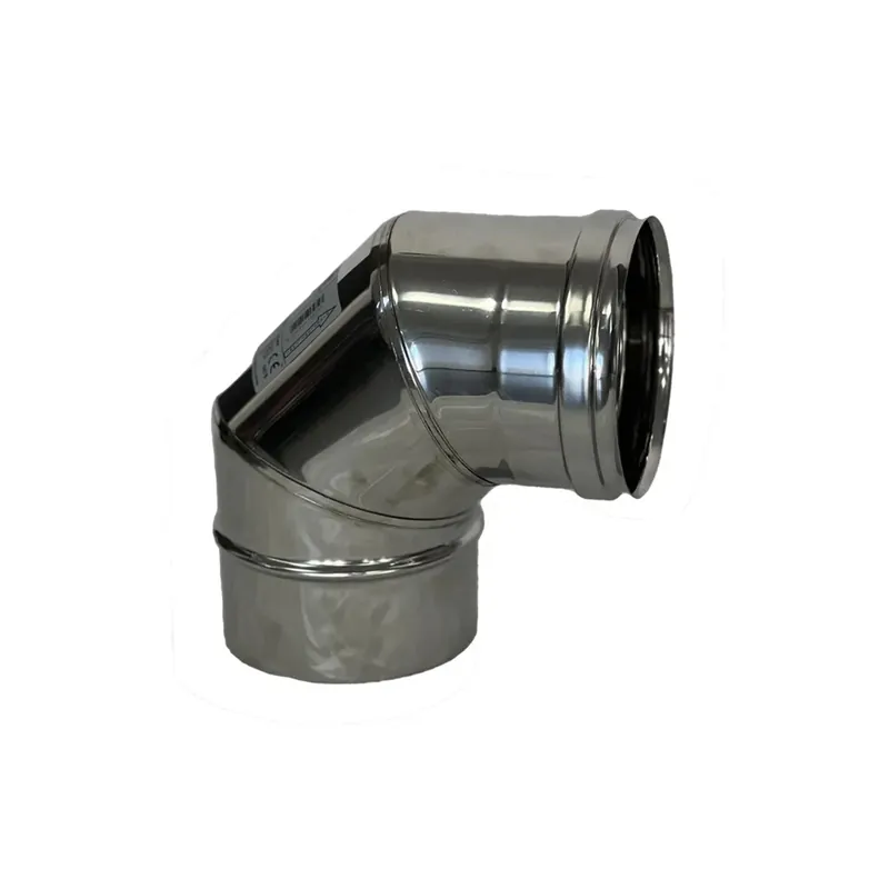 Curva a 90° in acciaio inox AISI 316 Ø 100 mm Finale Uitverkoop