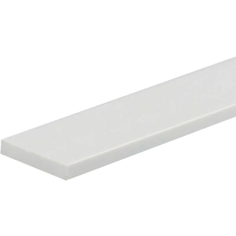 Gratis Retour Profilo piatto 1 m 25x3 mm in pvc bianco opaco