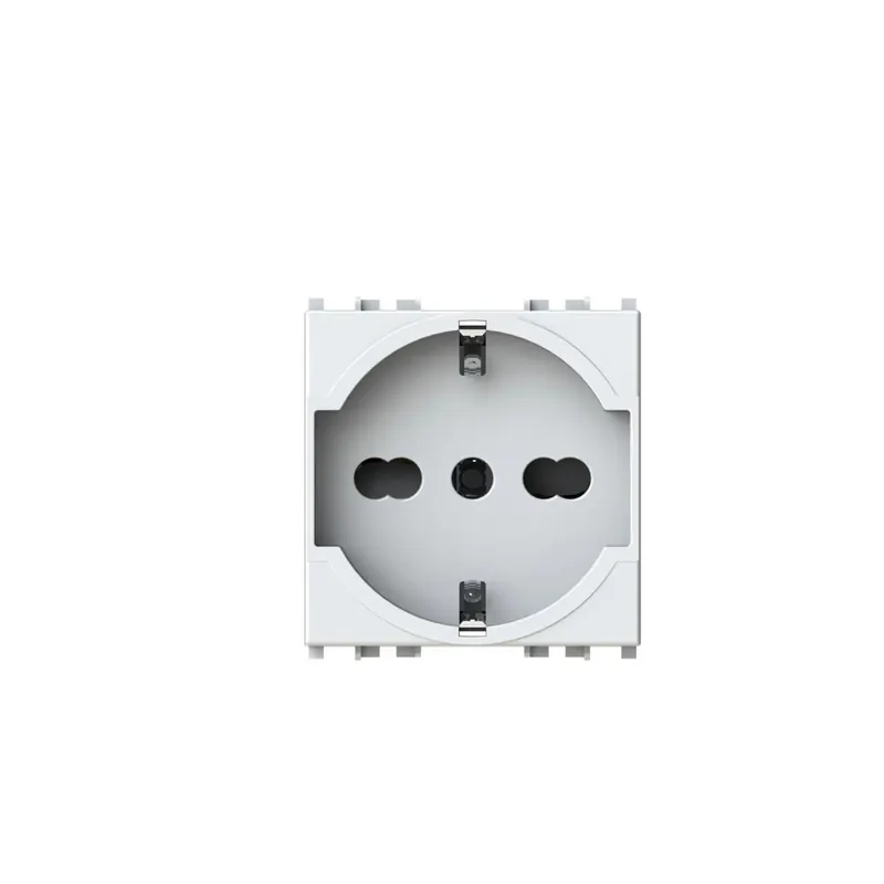 Presa elettrica P40 2P+T 16 A 4BOX per Vimar Plana bianca Must-Have