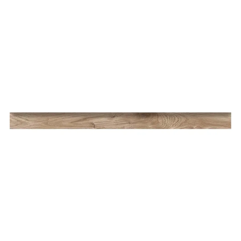 Battiscopa in gres porcellanato EaEcowood Noce 6,5x80 cm Populair