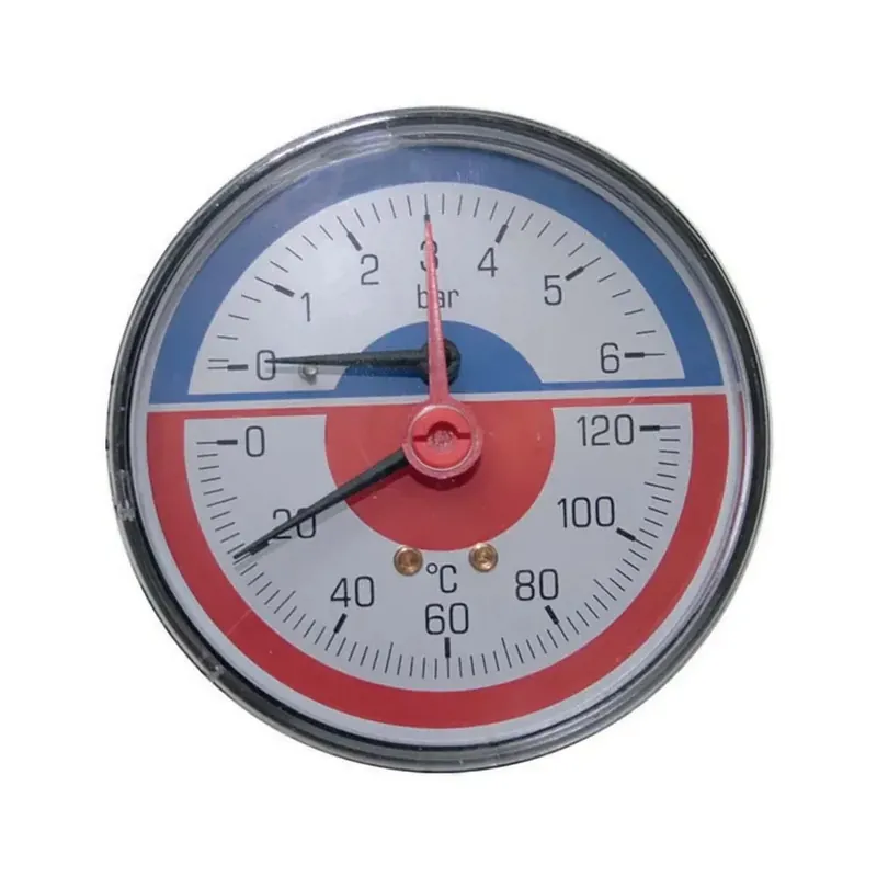 Lage Prijs Termo manometro posteriore Ø 80 mm 6 bar