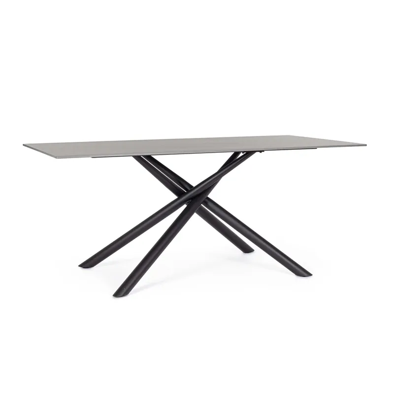 Tavolo Argita 180x90 cm nero Gratis Retour