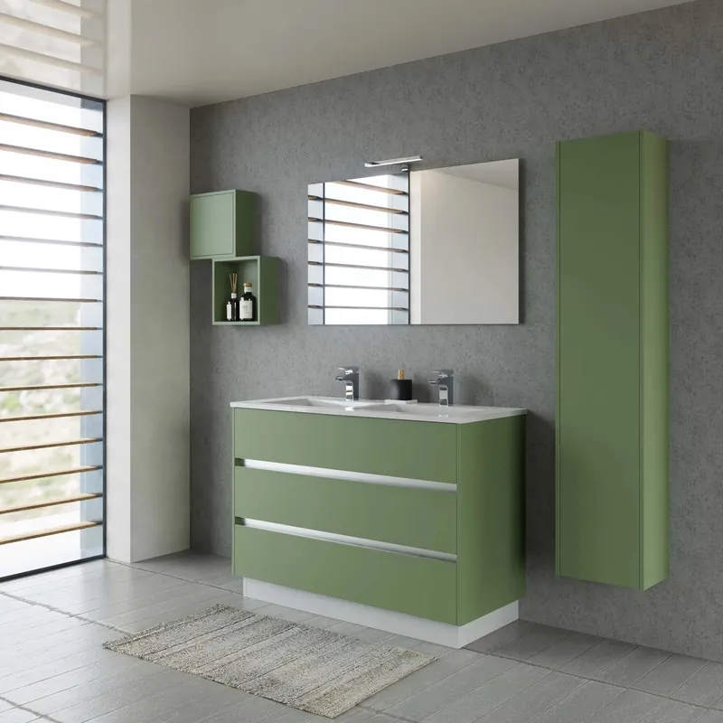 Alleen Vandaag Base porta lavabo 3 cass. con appoggio a terra 120x50x85 cm opaco