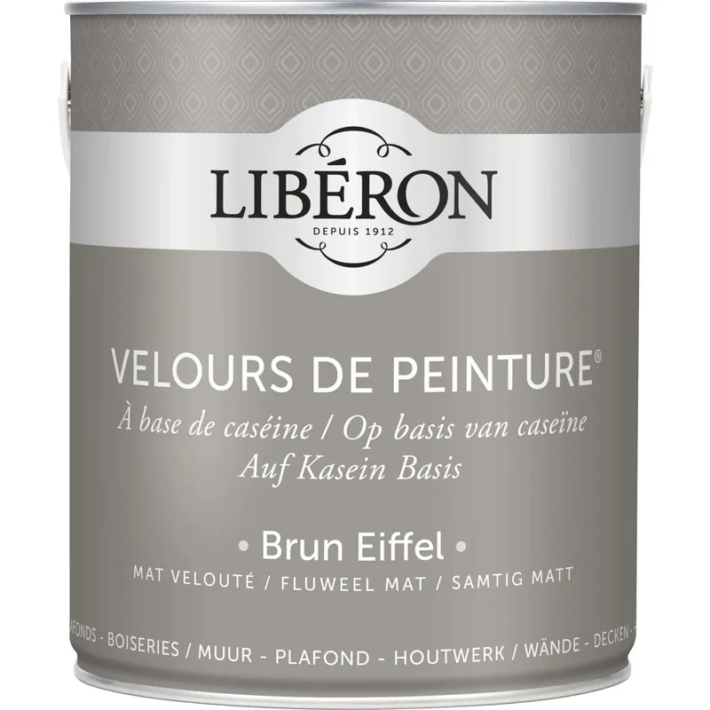Idropittura lavabile Velours de Peinture Liberon Brun Eiffel 2,5 L Bestel Nu