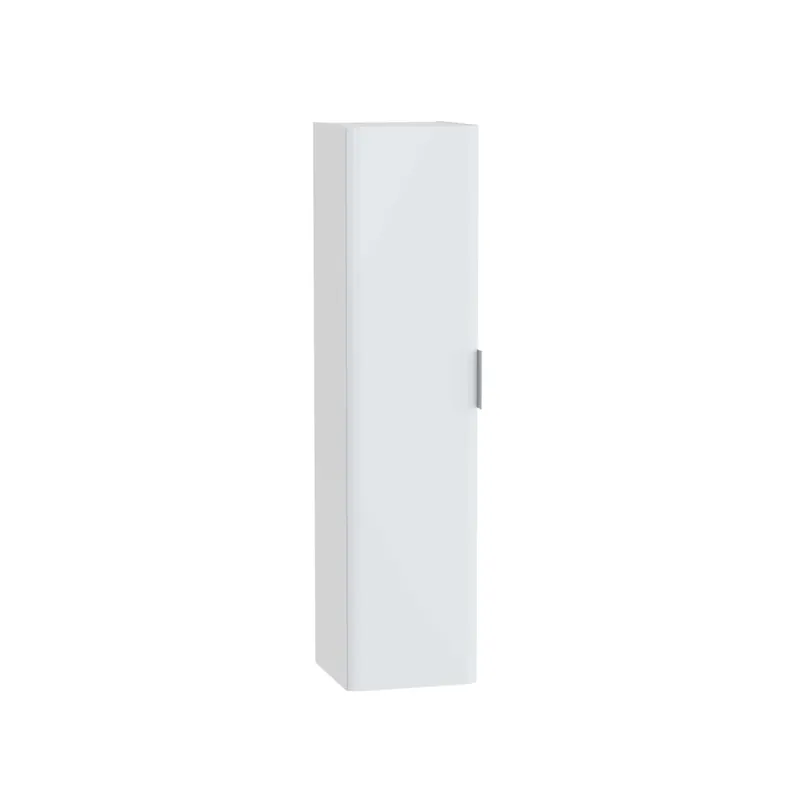 Mobile bagno colonna sospesa Mia Plus Round 35x145 cm bianco lucido Direct Beschikbaar
