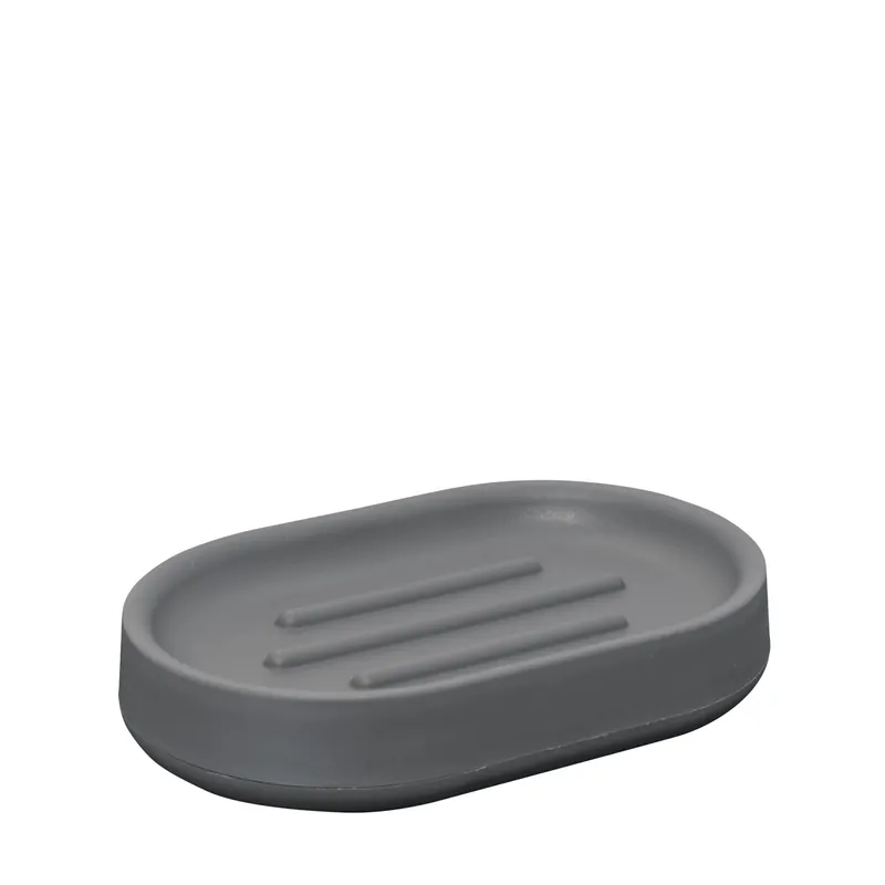 Aanbieding Portasapone bagno Tower in plastica grigio