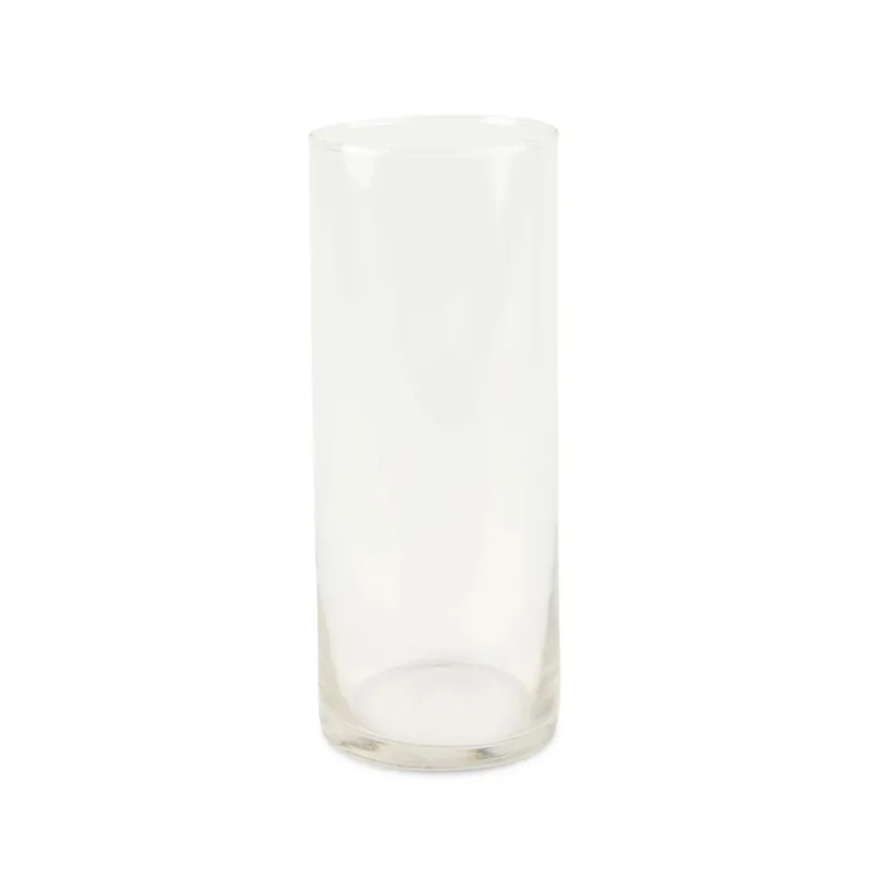 Dagaanbieding Vaso in vetro cilindro trasparente Ø12xH30 cm bianco