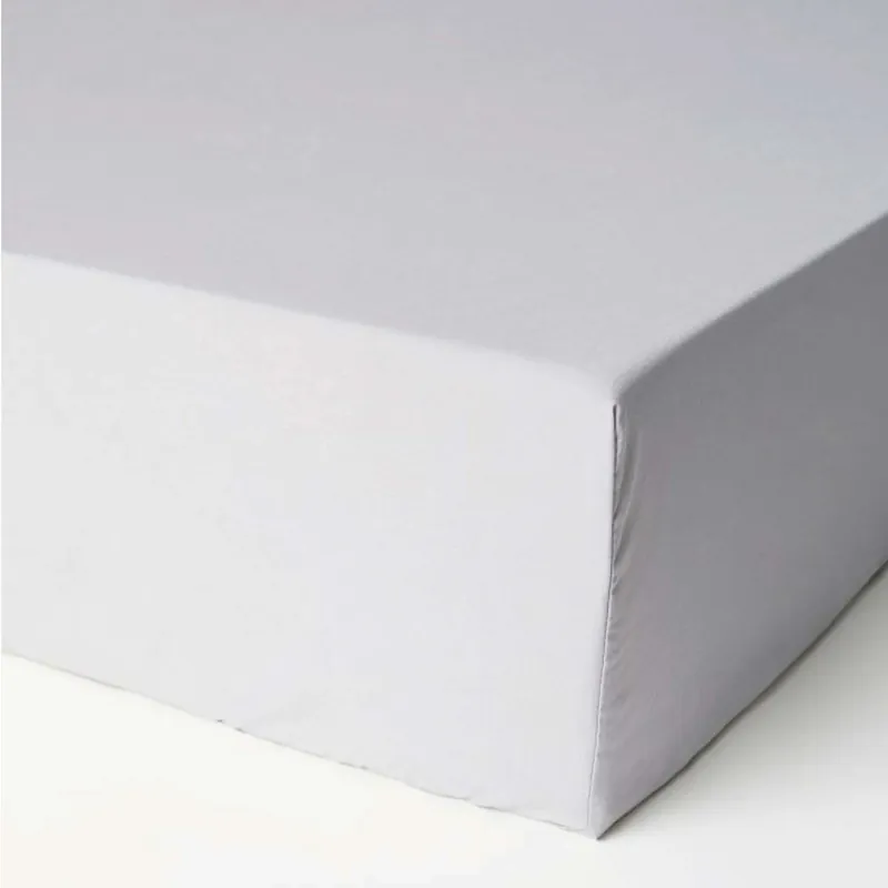 Lenzuola sotto con angoli tinta unita 170x200 cm bianco Goedkoop