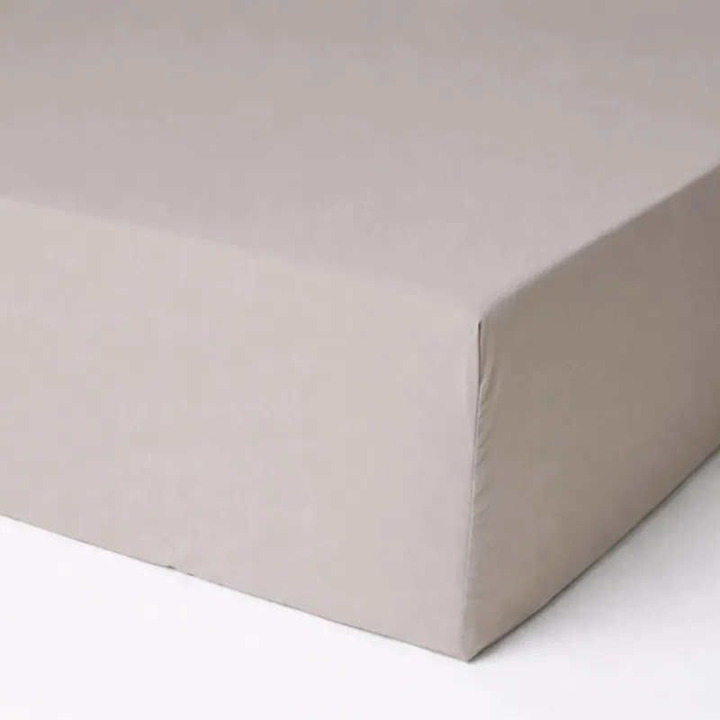 Lenzuola sotto con angoli tinta unita 170x200 cm taupe Direct Beschikbaar