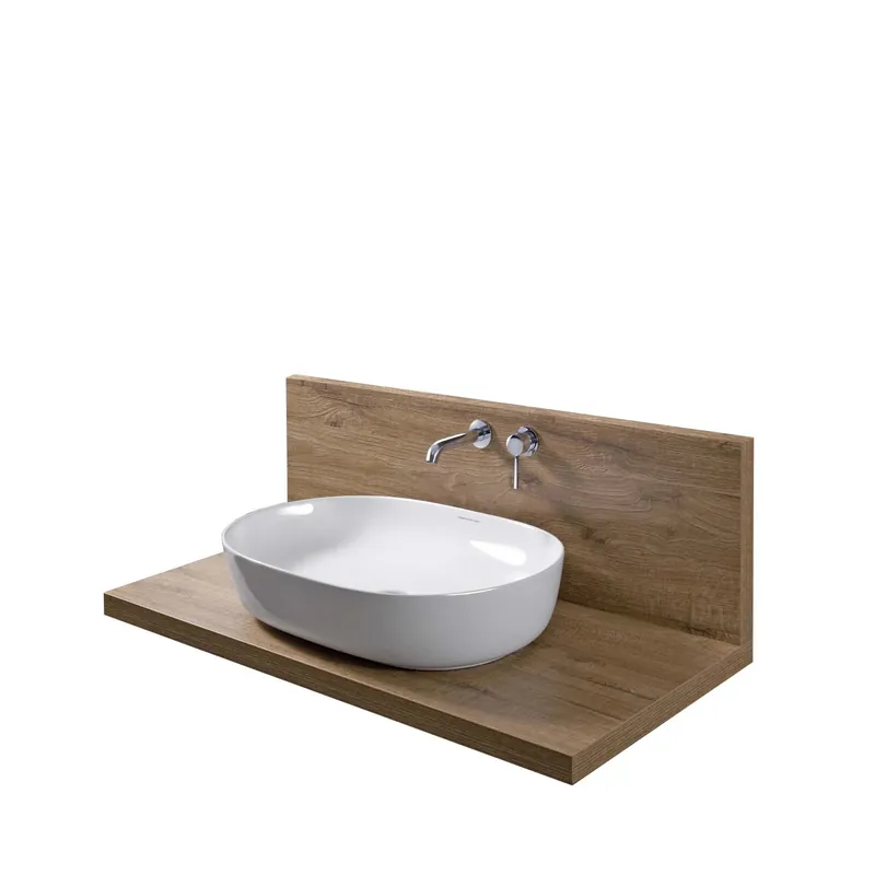 Mobile bagno base lavabo sospeso Ver Alxa 35x90x9 cm rovere Favoriet
