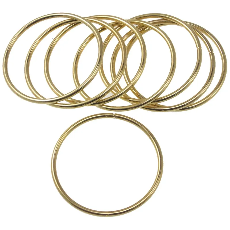 Anelloni in metallo per tenda 60x54 mm ottone 8 pz Speciale Aanbieding