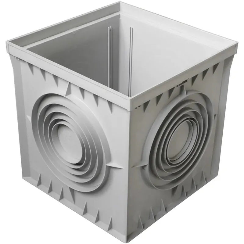 Nu Kopen Pozzetto grigio con innesto 40 cm x 40 cm