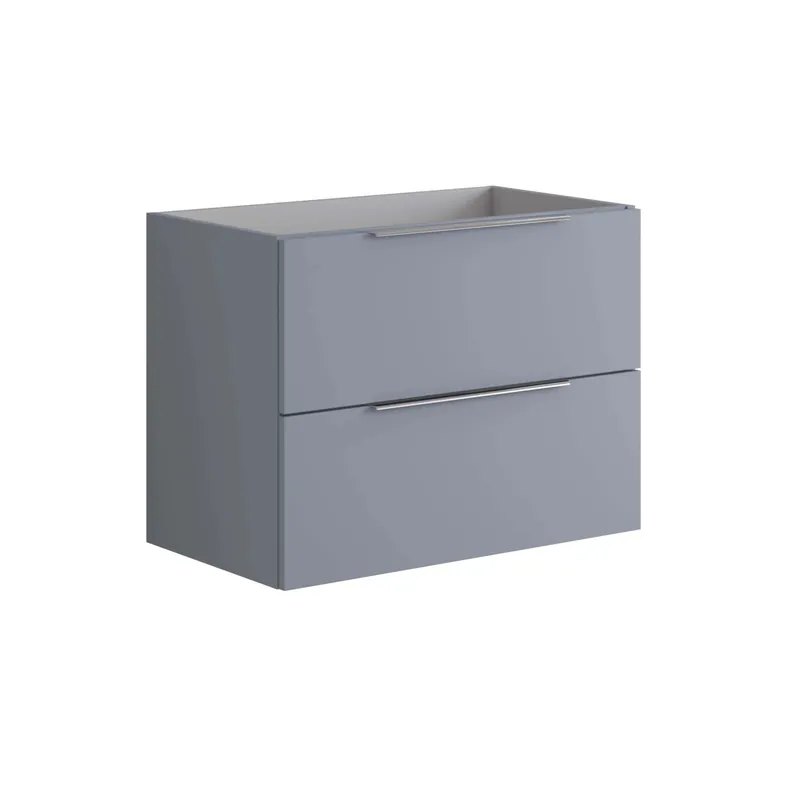 Mobile bagno base lavabo Bali 80 cm 2 cassetti Indaco Opaco Korting