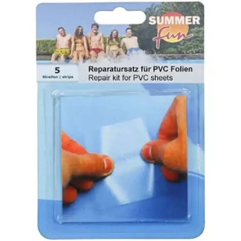 Kit riparazione subacquea per telo in pvc piscina 5 strisce adesive Exclusieve Aanbieding