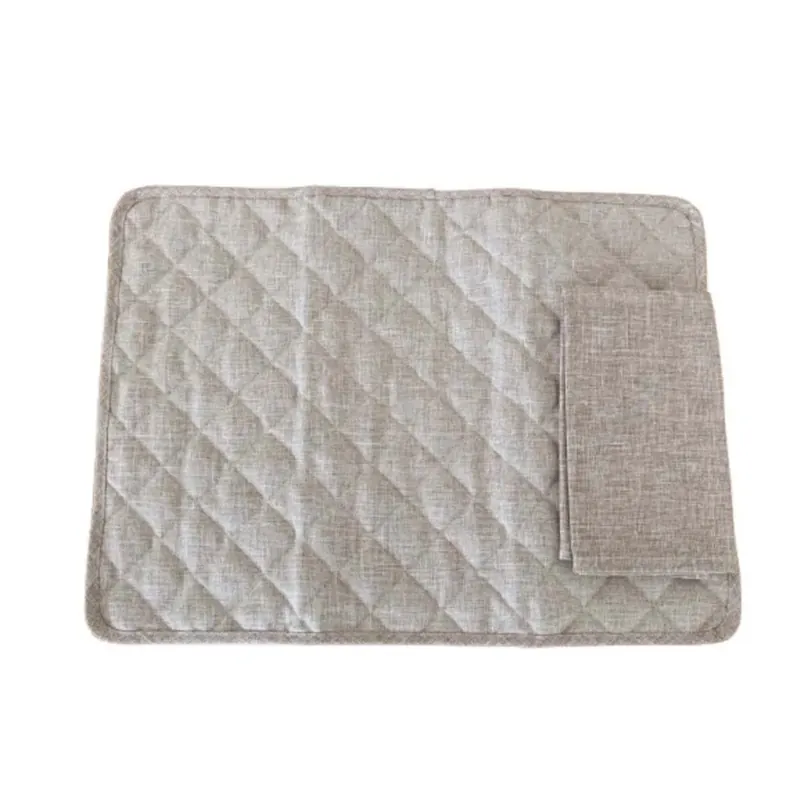Speciale Aanbieding Completo tovaglietta e tovagliolo in cotone beige