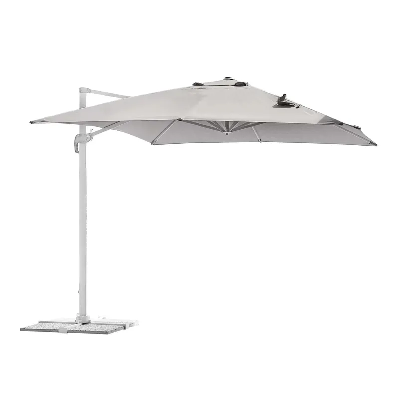 Fabrieksprijs Ombrellone da giardino a palo decentrato 5047 300x400 H 275 cm grigio