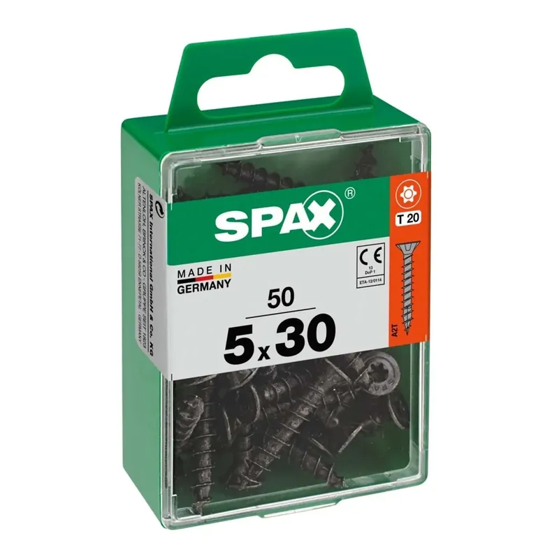 Vite Spax testa multipla svasata t-star plus t20 zincatura nera m 50 pz Koop Vandaag