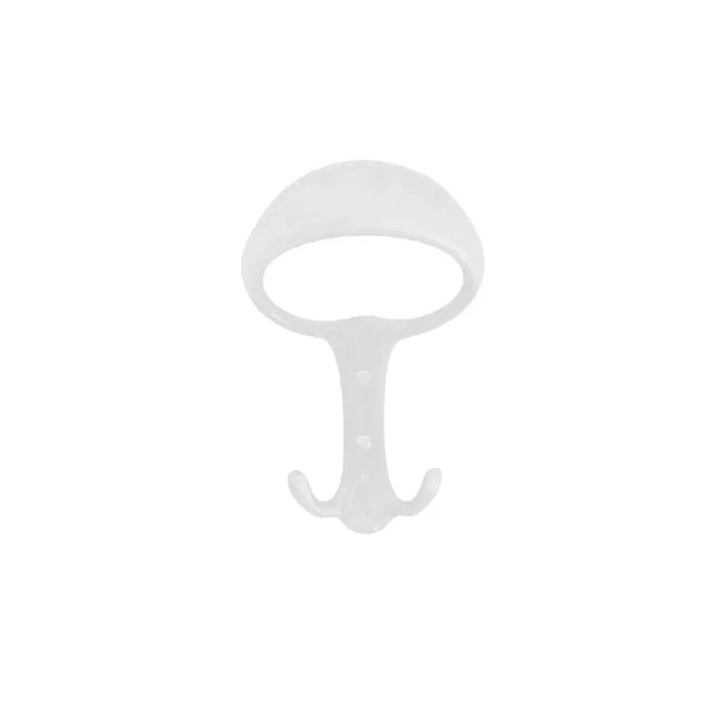Appendi abiti in zama bianco opaco L 8 x H 14 cm Uitverkoop