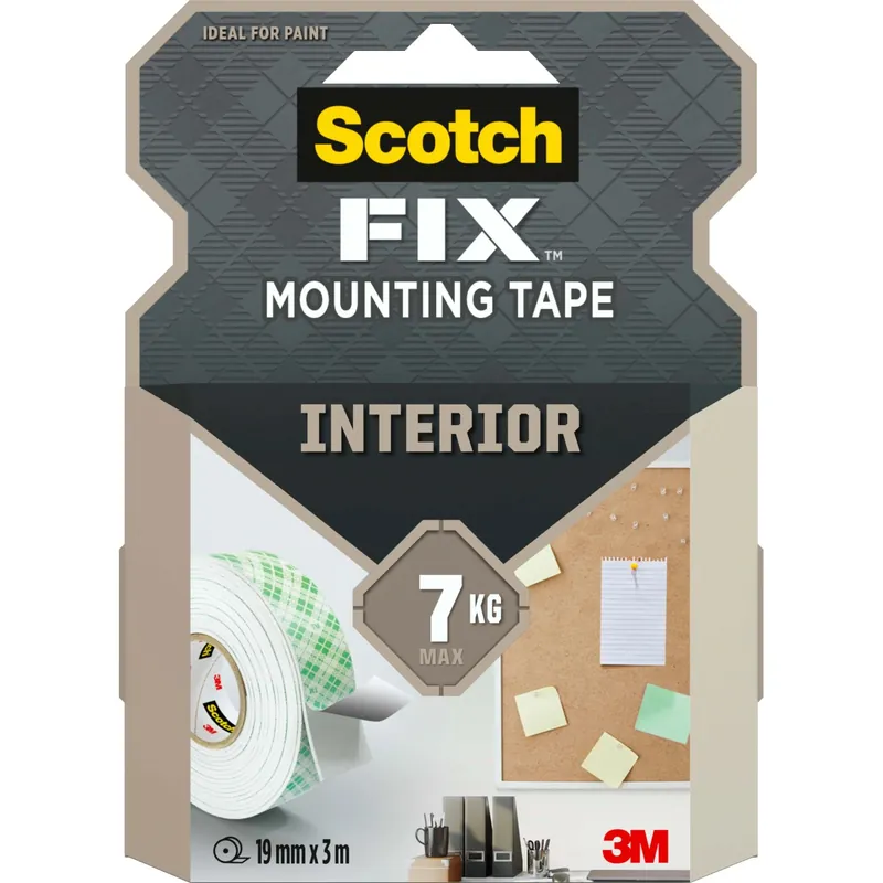Fabrieksprijs Nastro biadesivo per montaggio da interni Scotch-Fix 19 mm x 3 m