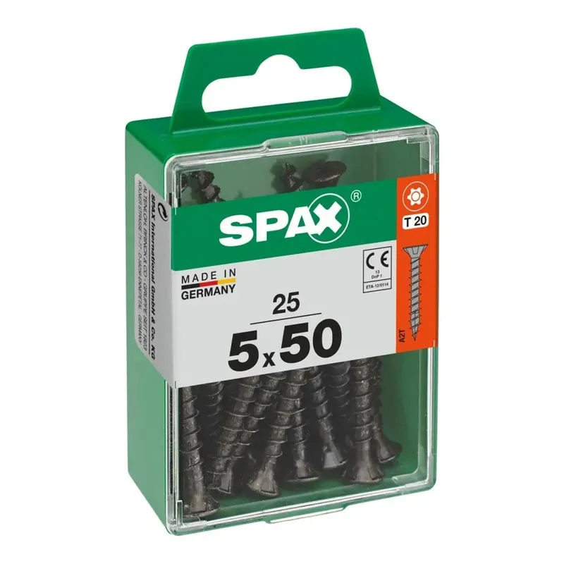 Beste Prijs Vite Spax testa multipla svasata t-star plus t20 zincatura nera m 25 pz