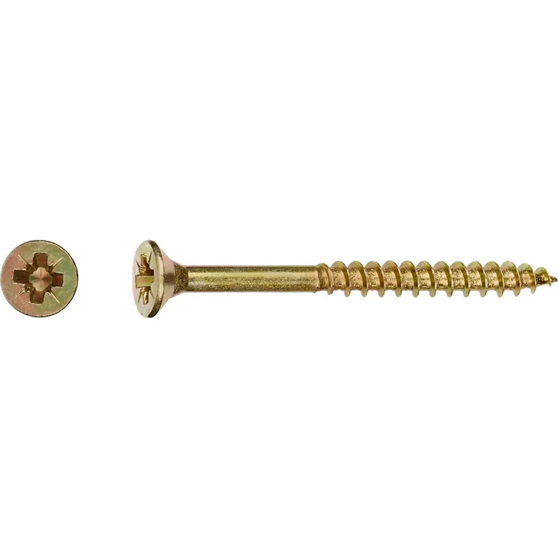 Rechtstreeks Van De Fabrikant LUX-TOOLS Vite universale LUX-TOOLS testa svasata piana Ø 4x45 mm Pozidriv 80 p