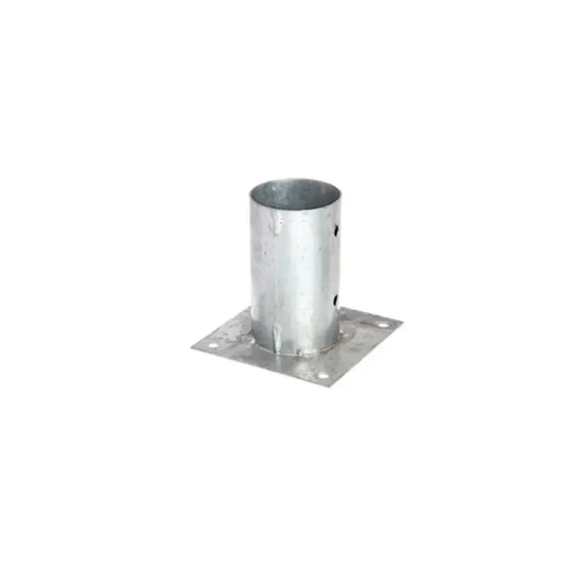 Base per palo zincata da avvitare Ø 81 x base 150x150x4 mm Meest Verkocht