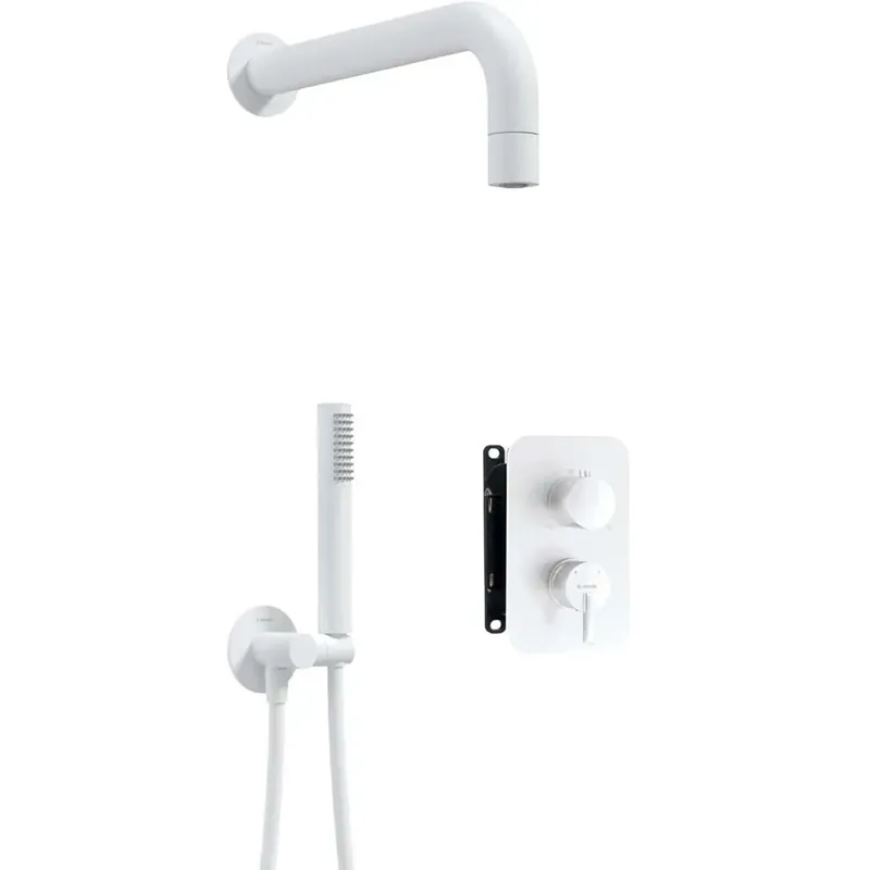 Dagaanbieding Set doccia incasso Idrostile Limonar con box e soffione 42 mm bianco