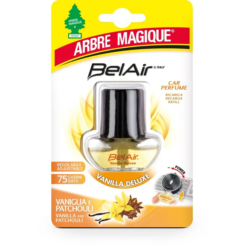 Ricarica Deodorante auto Arbre Magique linea Belair essenza Vanilla Delux Beperkt Aanbod