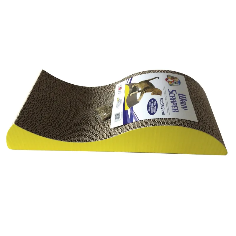 Tiragraffi cartone con catnip Wavy 50 cm Meest Verkocht