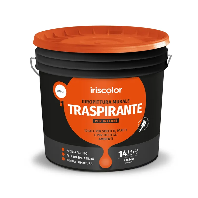 Tijdelijk Beschikbaar Idropittura traspirante Iris Color bianco 14 l