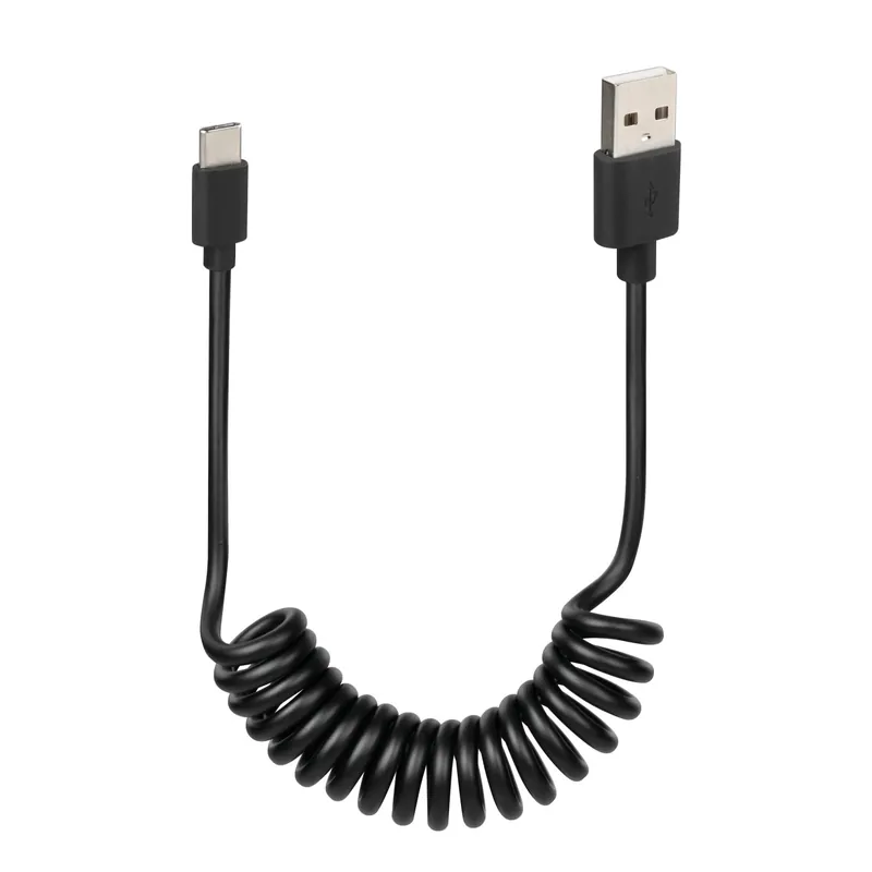 Nu Kopen Cavo da Usb a Usb Type-C a spirale 100 cm nero