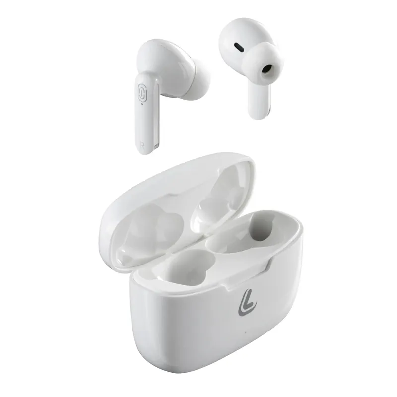 Koopje Cuffie Bluetooth Sion 5.0 con custodia di ricarica bianco