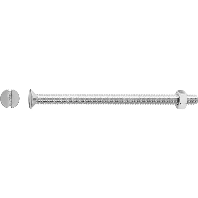 LUX-TOOLS Vite filettata LUX-TOOLS testa svasata piana a taglio M6x80 mm zincata Merkproduct
