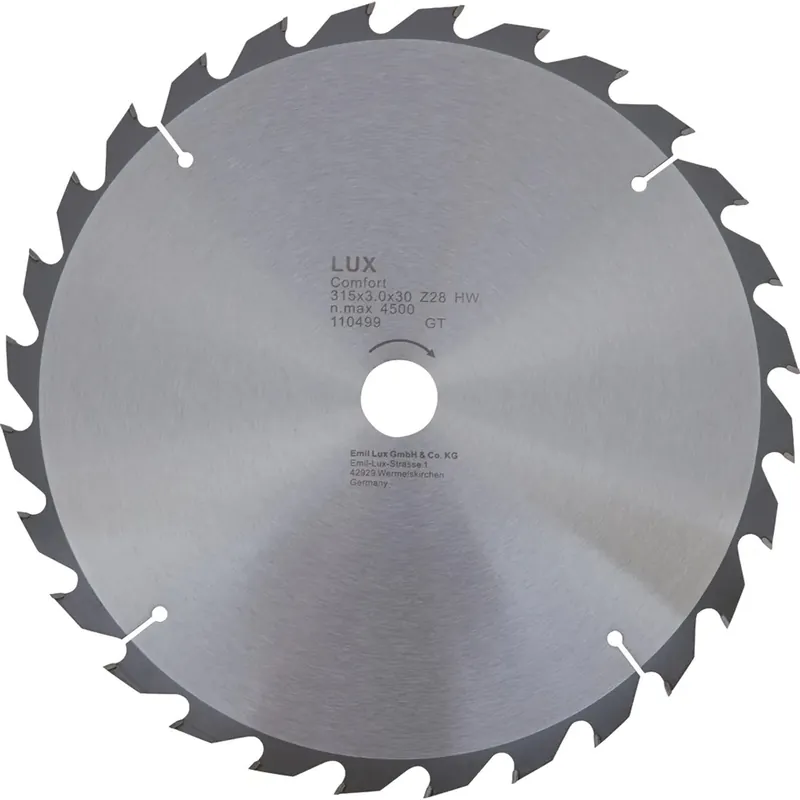 Hoge Kwaliteit Lama per sega circolare HM 315x30 mm 38 denti