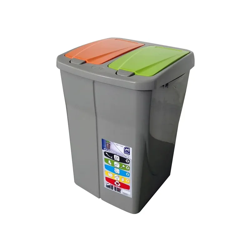 Actieprijs Pattumiera a 2 scomparti per raccolta differenziata Duobin 46 l col assortiti