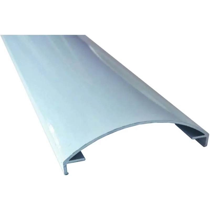 Meest Verkocht Profilo terminale CoverGlass alluminio satinato curvo 2,5 m