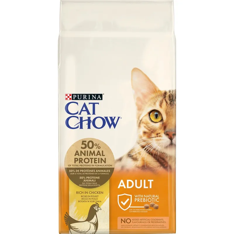 Laatste Versie Crocchette ricche di Pollo Purina Purina Cat Chow Adult