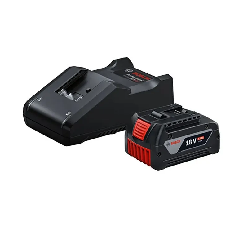 Set avviamento Bosch Professional batteria GBA 18 V 4 Ah e caricabatt GAL 18V-40 Nieuw