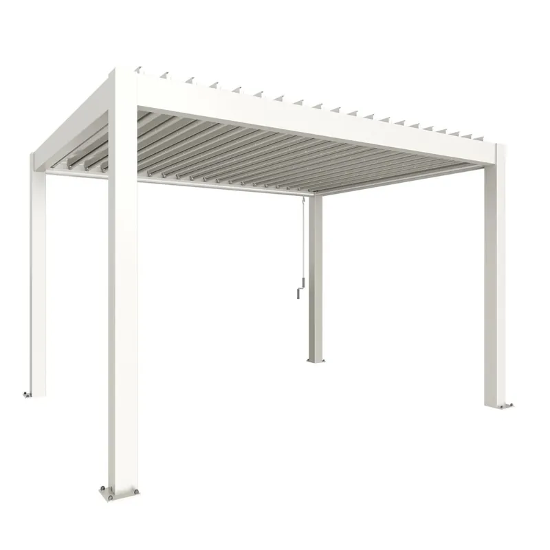 Pergola in metallo Biohort 4 m x 3 m bianca Seizoensaanbieding
