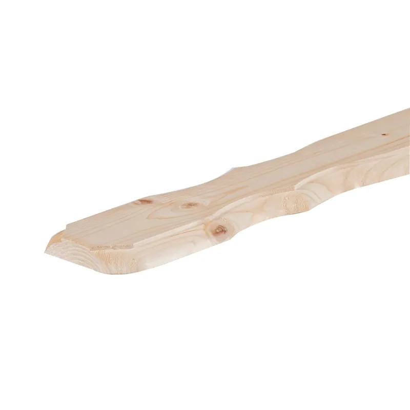 Tavoletta sagomata in legno di abete non verniciato 19 x 110 x 780 mm Speciale Aanbieding