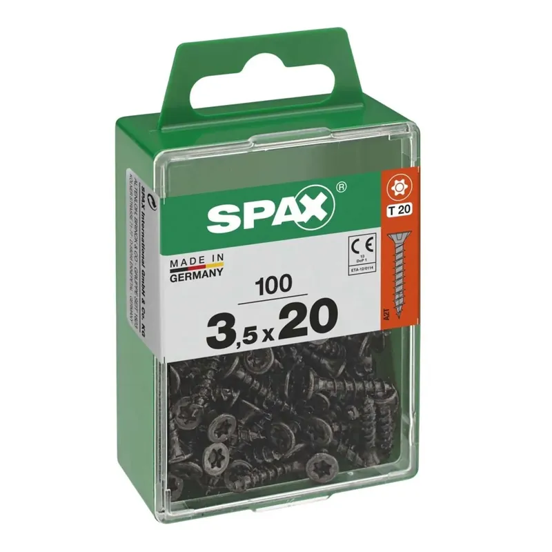 Bestseller Vite Spax testa multipla svasata t-star plus t20 zincatura nera m 100 pz