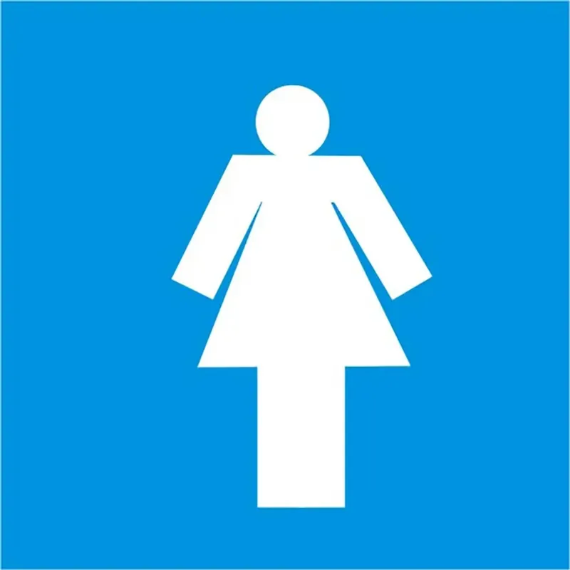 Gratis Retour Targa adesiva di informazione "Toilette signore" in vinile 17 x17 cm