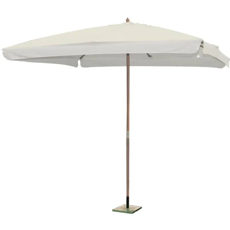 Koopje Ombrellone da balcone a palo centrale 300x300 cm bianco