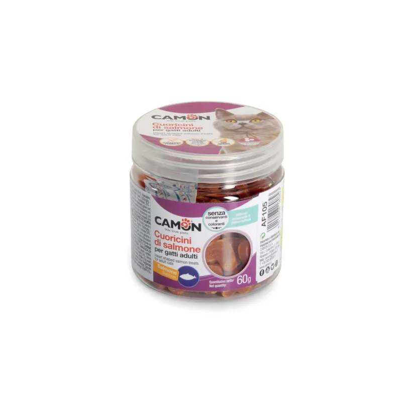 Snack per gatti Camon Coricini di salmone 60 g Finale Uitverkoop