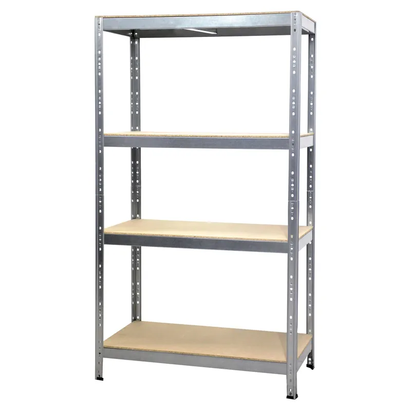 Scaffale in kit legno e metallo 4 piani in FSC 120x50x180 cm Bestel Nu