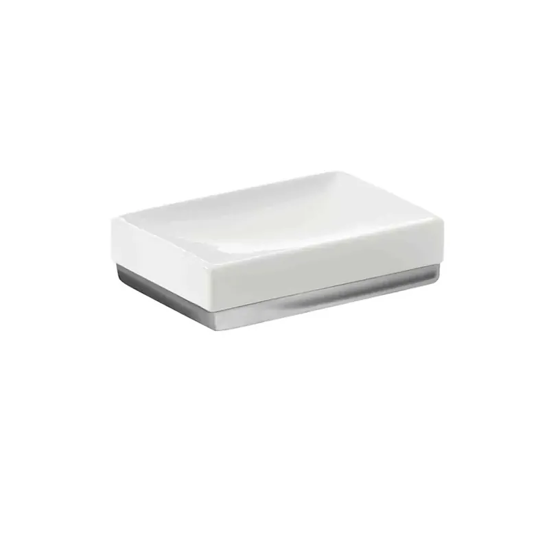 Express Levering Portasapone bagno Lucy in ceramica bianco