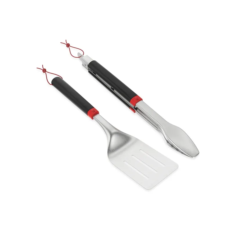 Set di posate per grill Weber nero-argento 2 pz Seizoensaanbieding