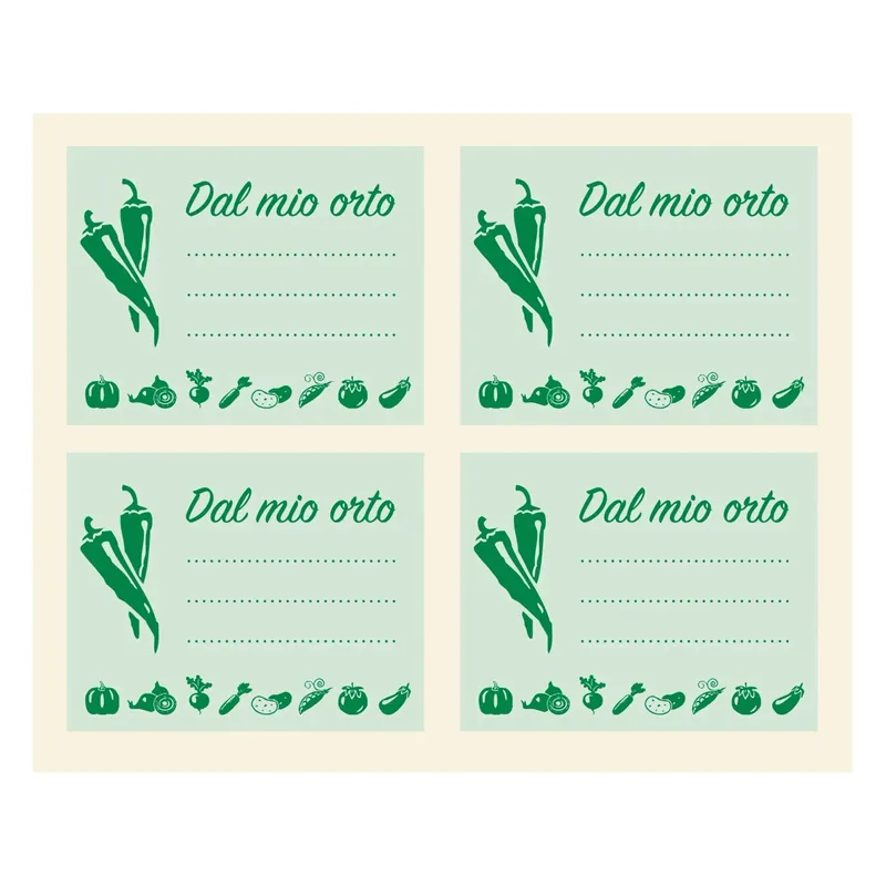 Etichette adesiva orto 100 pz Uitverkoop